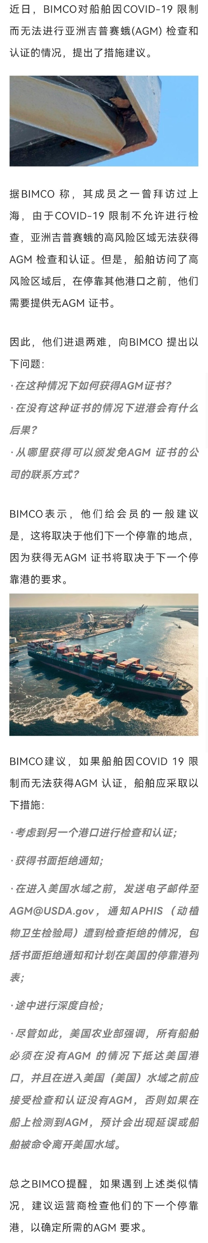 船舶如何在 COVID-19下获得 AGM 证书？BIMCO 给出建议.jpg